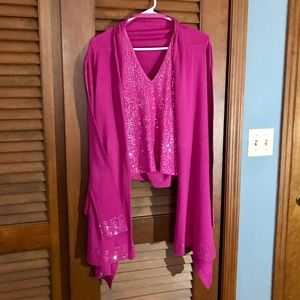 💖BCBG MAXAZRIA💖sequin sweater SET💖size XS/S